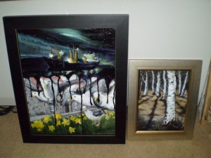Paintings framed for AAS exhibition 2010